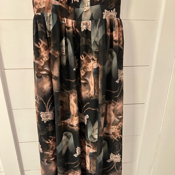 Y2K VINTAGE SPIN DOCTOR L renaissance art 2 wear woman a-line maxi dress - Picture 8 of 16